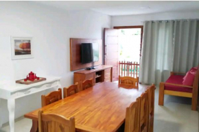 Apartamento praia Taperapuan com churrasqueira privativa